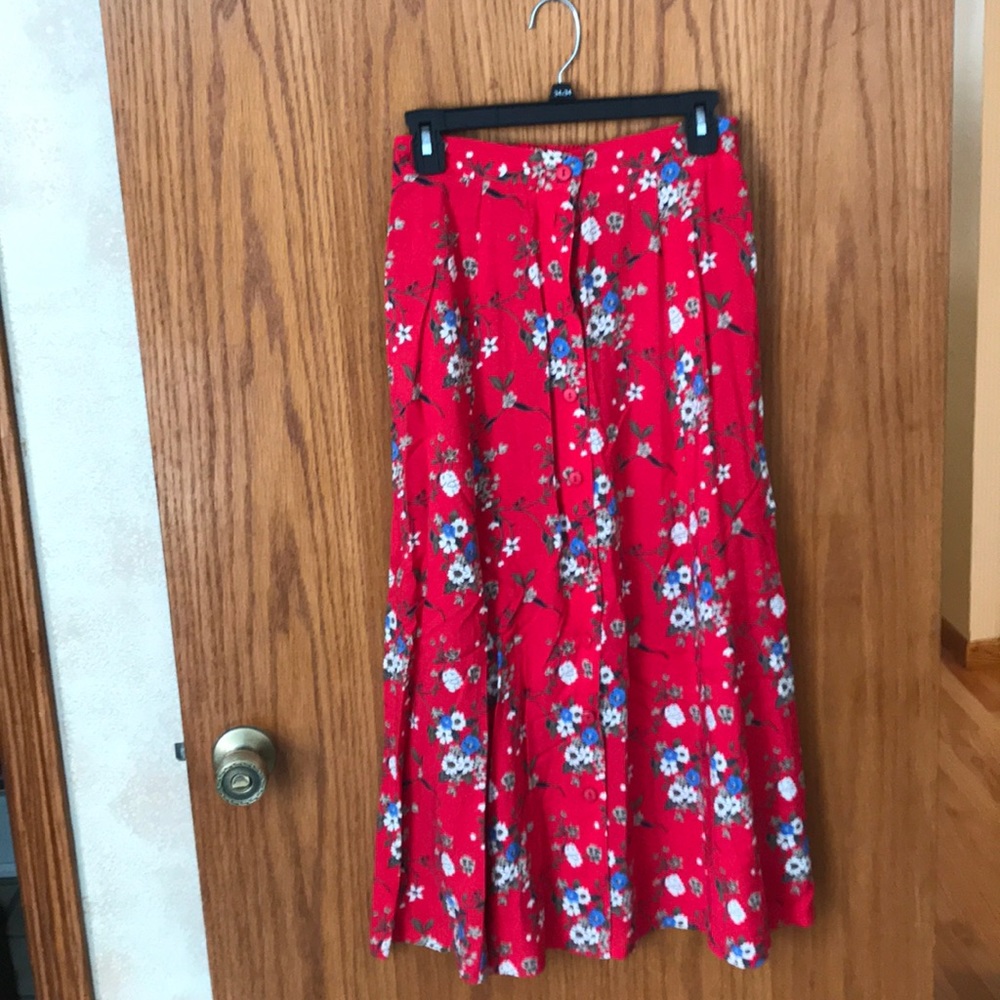 Woman’s button front long skirt